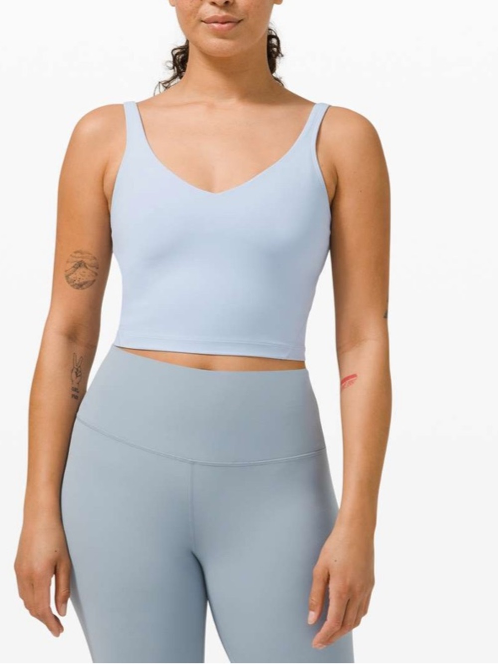 Lululemon Top Align Tank Blue Linen size 10